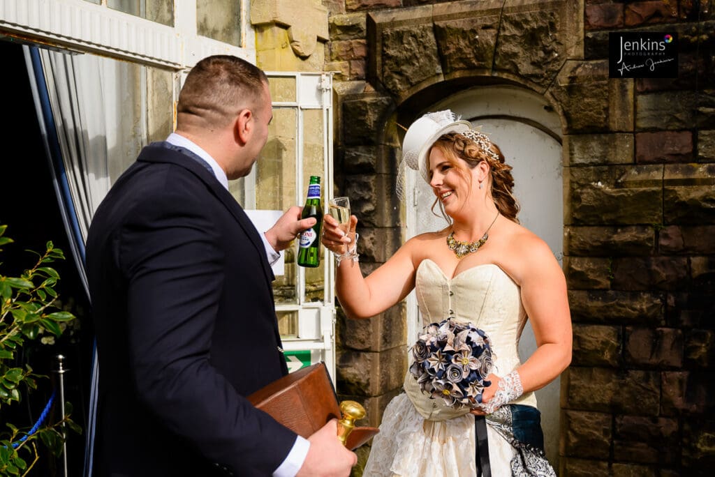 STEAMPUNK WEDDING, Steampunk Wedding&mdash;South Wales Photographer: Kerry and Ainsley
